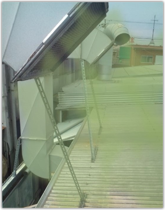 工場外へ粉塵が拡散