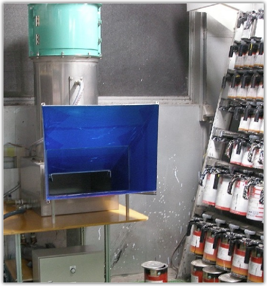 局所排気装置の小型タイプ