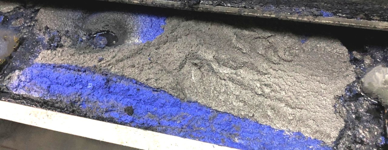 大量に回収される粉じん