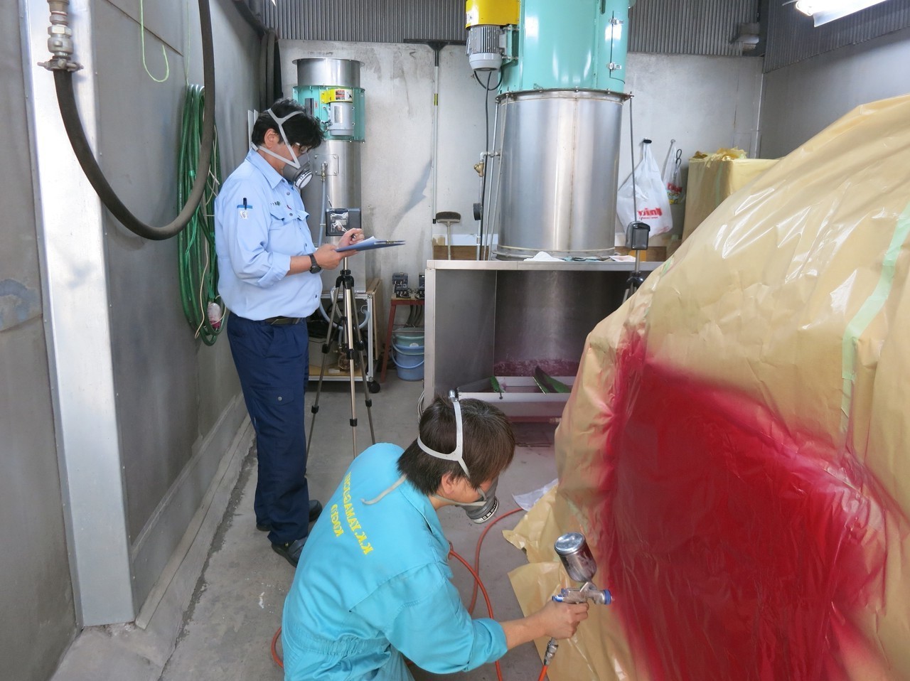 換気に局所排気装置を導入