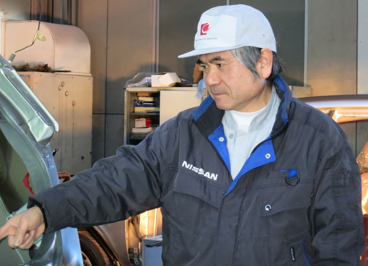 塗装工場の社長様